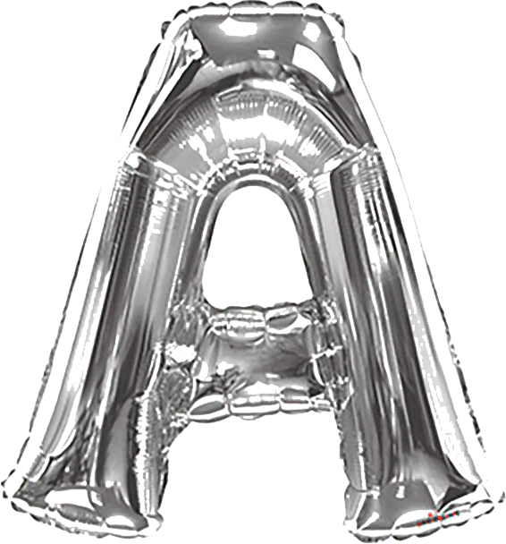 34" Silver Foil Balloon Letter